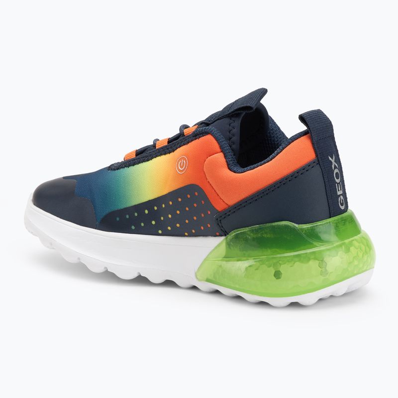 Buty juniorskie Geox Activart Illuminus navy/lime 3