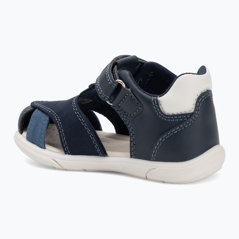 Sandały dziecięce Geox Zapito navy/white 3