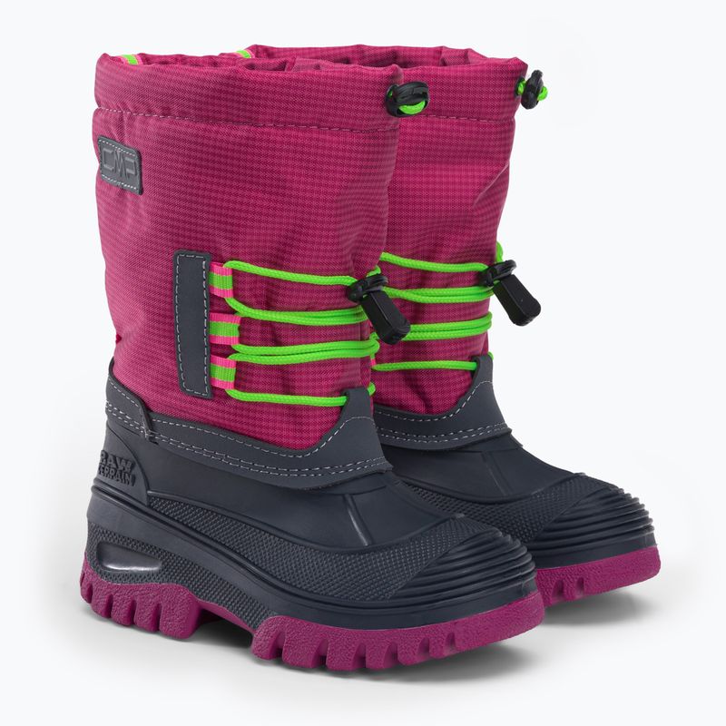 Śniegowce dziecięce CMP Ahto Snowboots Wp pink fluo 4