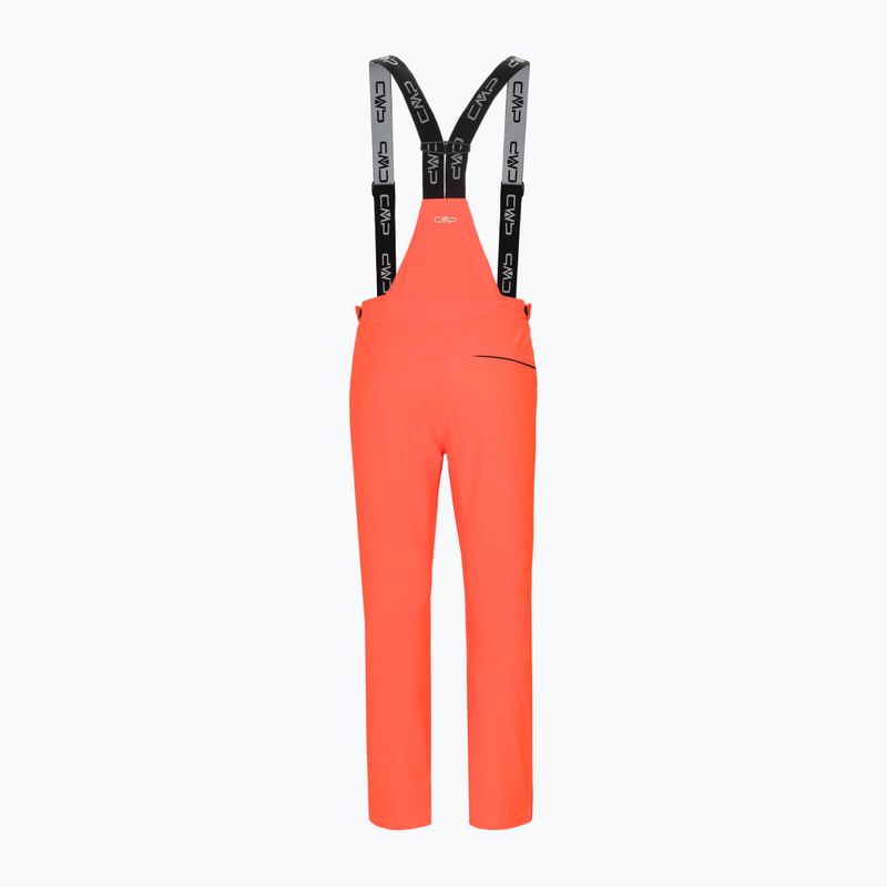 Spodnie narciarskie męskie CMP 3W17397N fluo orange 11