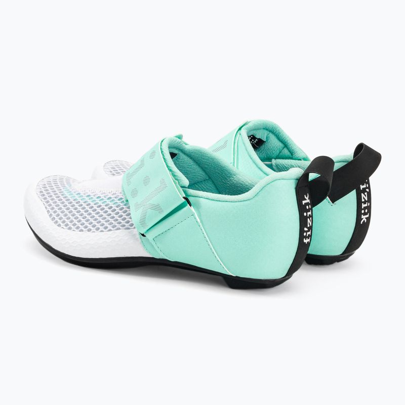 Buty triathlonowe damskie Fizik Transiro Hydra white/metal aqua marine 3