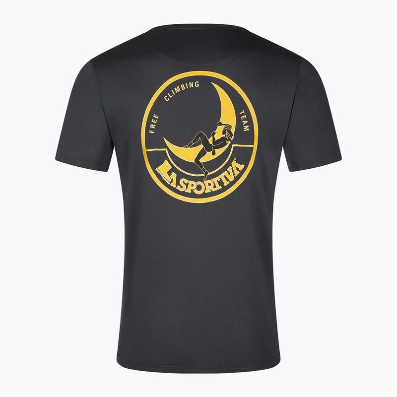Koszulka męska La Sportiva Climbing on the Moon carbon/giallo 2