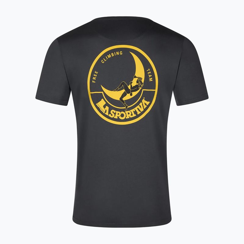 Koszulka męska La Sportiva Climbing on the Moon carbon/giallo 2