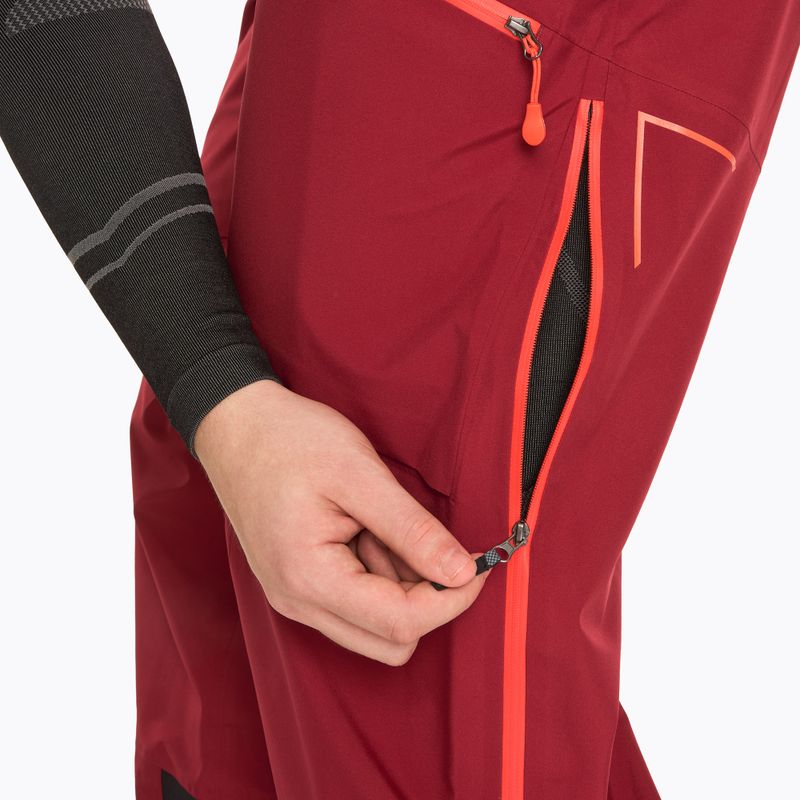 Spodnie skiturowe męskie La Sportiva Chaser Evo Shell Bib sangria 5