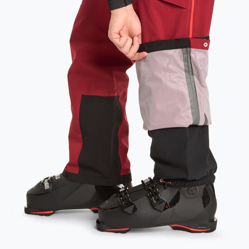 Spodnie skiturowe męskie La Sportiva Chaser Evo Shell Bib sangria 7