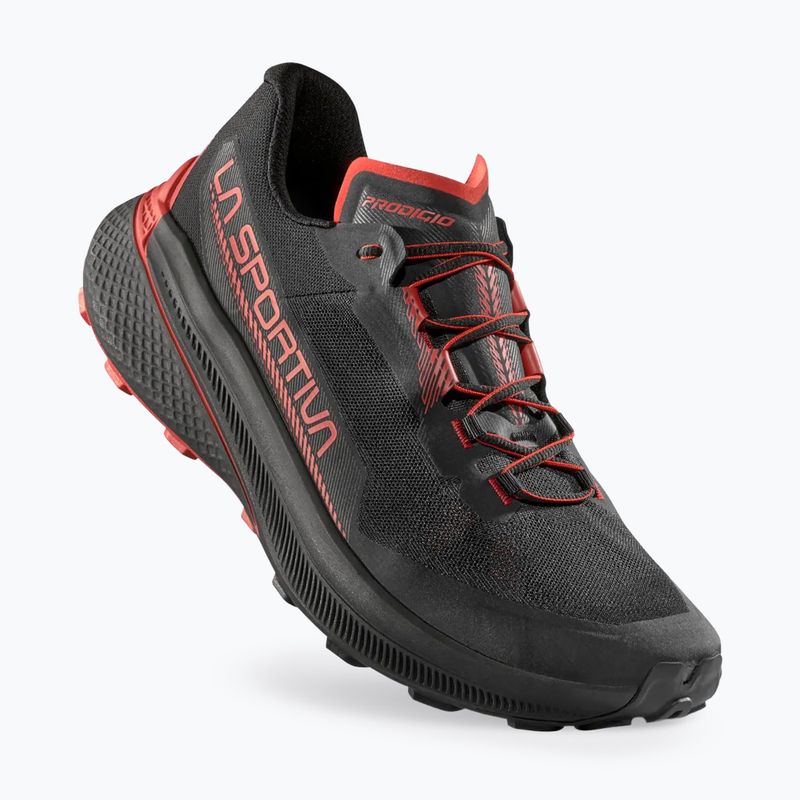 Buty do biegania męskie La Sportiva Prodigio black/tango red 10