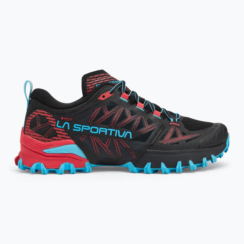 Buty do biegania damskie La Sportiva Bushido III GTX black/ hibiscus 2