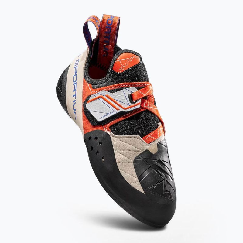Buty wspinaczkowe damskie La Sportiva Solution white/lily orange Solution ZFCS057W00O03