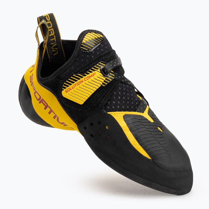 Buty wspinaczkowe męskie La Sportiva Solution Comp black/ yellow