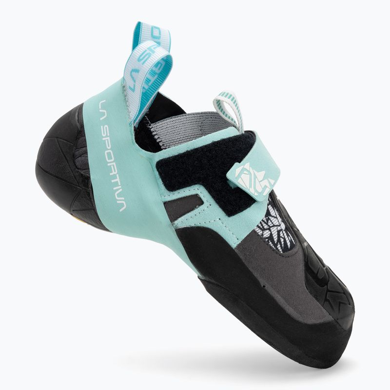 Buty wspinaczkowe damskie La Sportiva Skwama Vegan carbon/turquoise 2