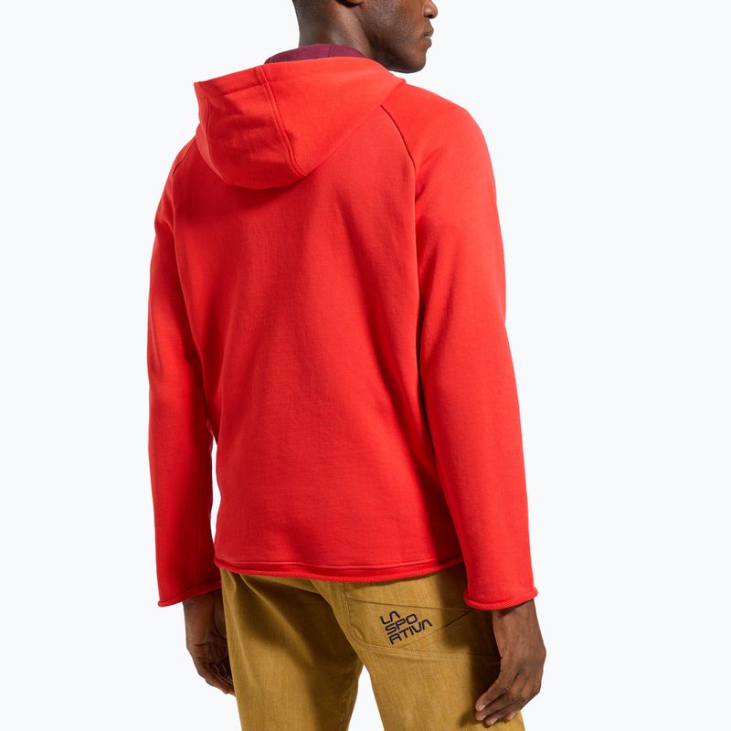 Bluza trekkingowa męska La Sportiva Telendos Hoody mountain red 2