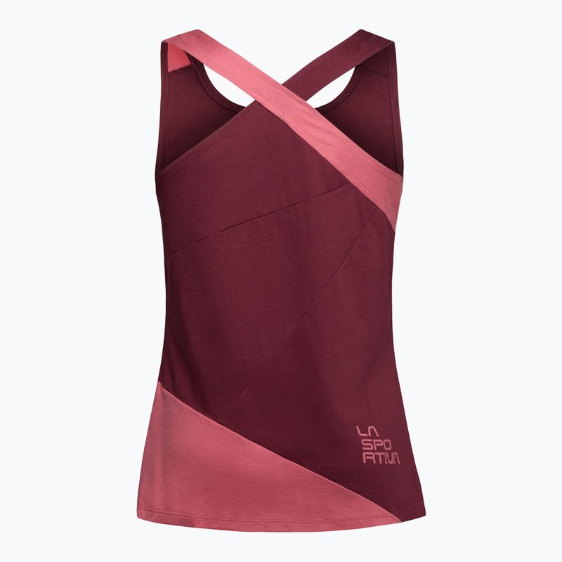 Koszulka damska La Sportiva Twist Tank rosebay/redwood 2