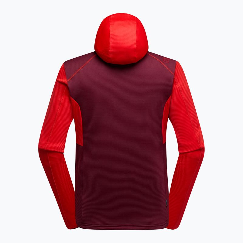 Bluza trekkingowa męska La Sportiva Chill Thermal Hoody mountain red/redwood 2