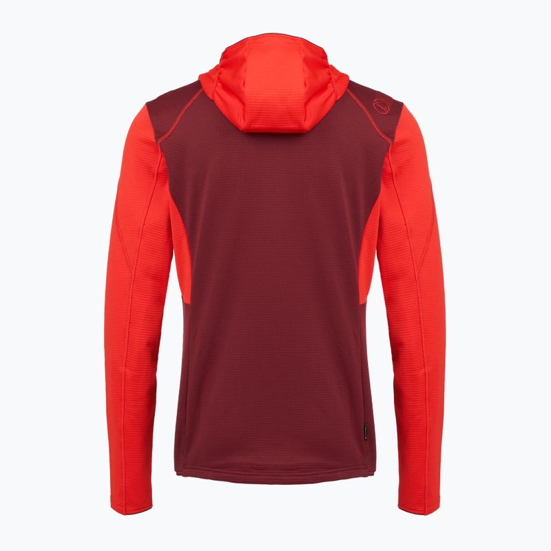 Bluza trekkingowa męska La Sportiva Chill Thermal Hoody mountain red/redwood 2