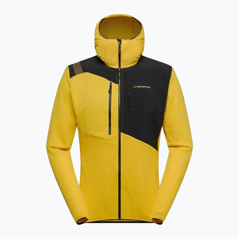 Bluza termoaktywna meska La Sportiva Lucendro Thermal Hoody yellow/black 4