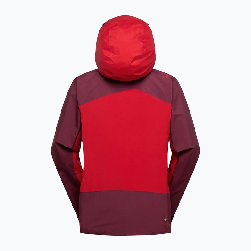 Kurtka przeciwdeszczowa męska La Sportiva Alpine Guide GTX Perfomance mountain red/redwood 4