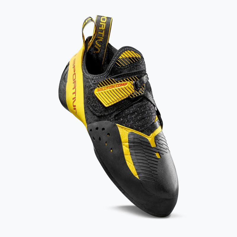 Buty wspinaczkowe dziecięce La Sportiva Solution Comp yellow/black 3