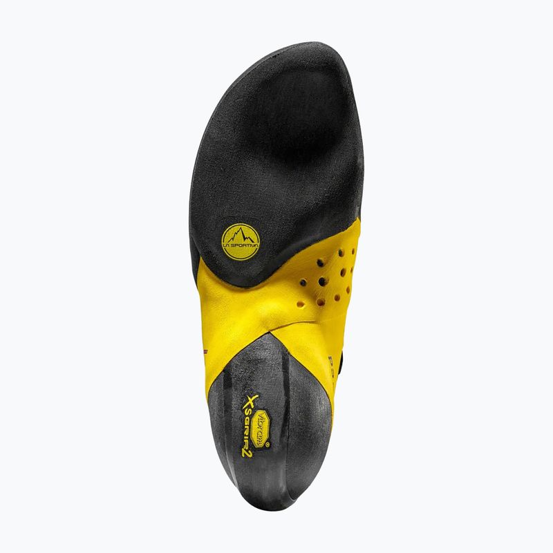 Buty wspinaczkowe dziecięce La Sportiva Solution Comp yellow/black 6
