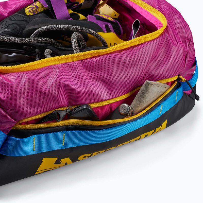 Torba podróżna La Sportiva Nomad Duffel 40 l fucsia/giallo 5