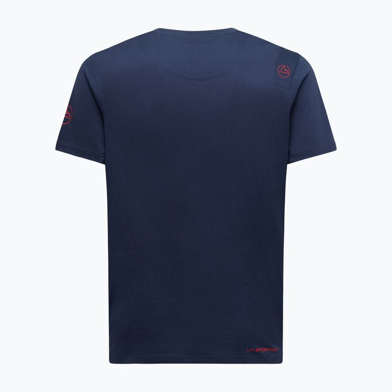 Koszulka wspinaczkowa męska La Sportiva Solution night sky/mountain red 2