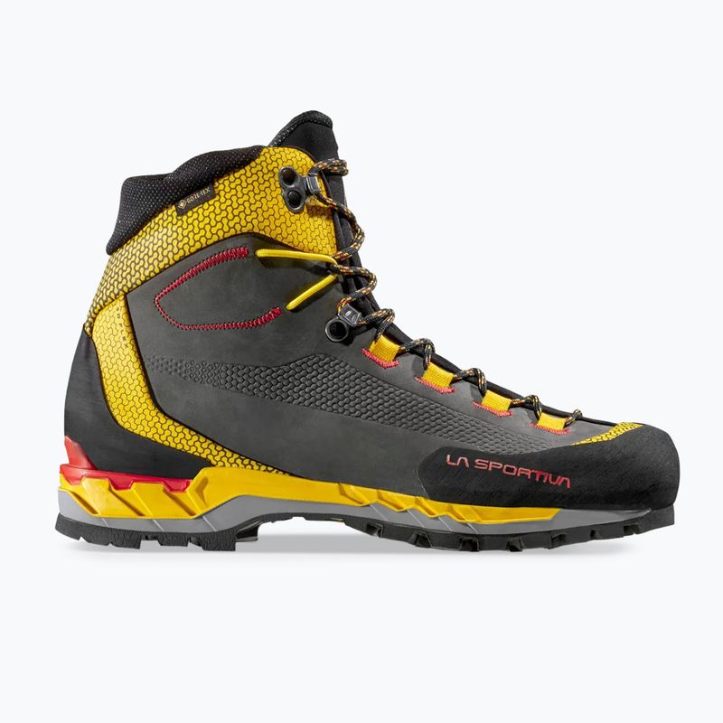 Buty wysokogórskie męskie La Sportiva Trango Tech Leather GTX black/yellow 2