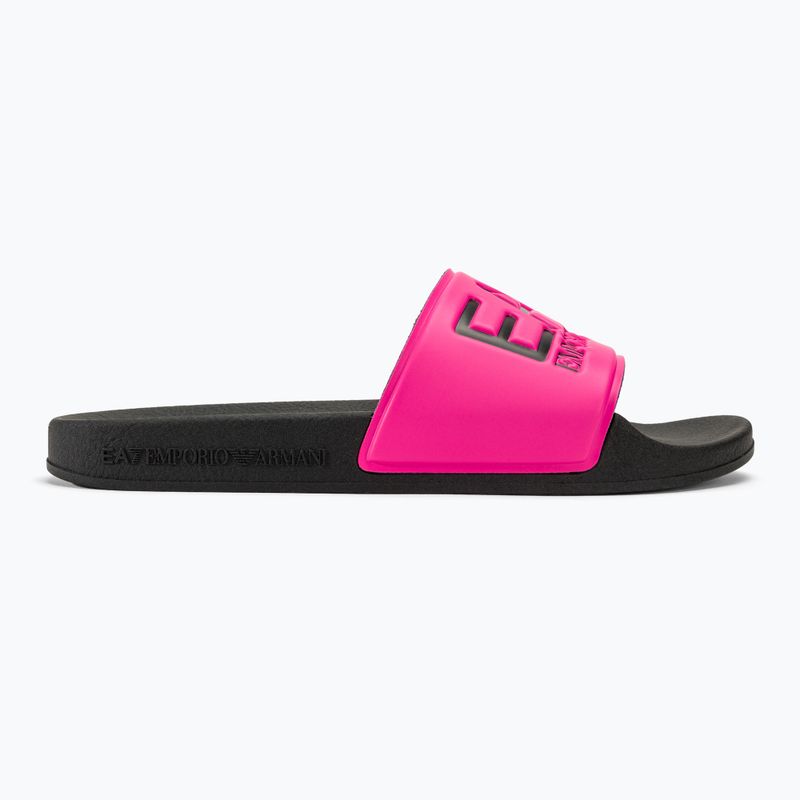 Klapki EA7 Emporio Armani Water Sports Visibility pink fluo/black 2