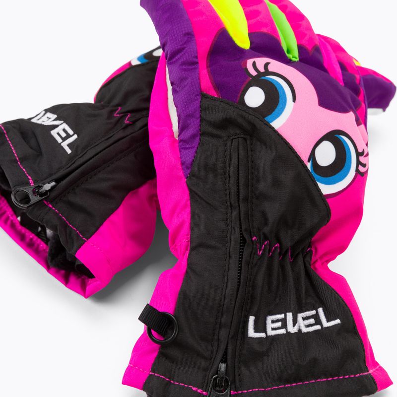 Rękawice narciarskie dziecięce Level Lucky 2021 pk rainbow 4