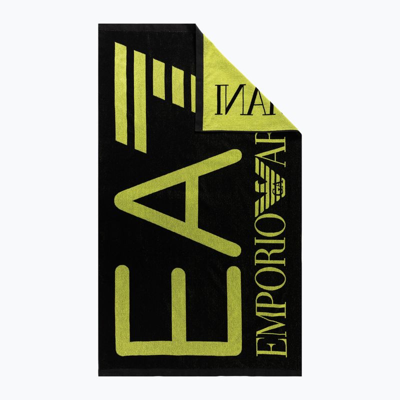 Ręcznik EA7 Emporio Armani Water Sports Visibility Towel nero/acid lime