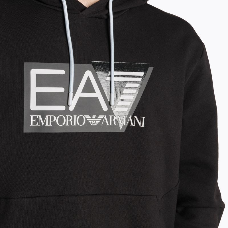 Bluza męska EA7 Emporio Armani Train Visibility Hoodie black 3