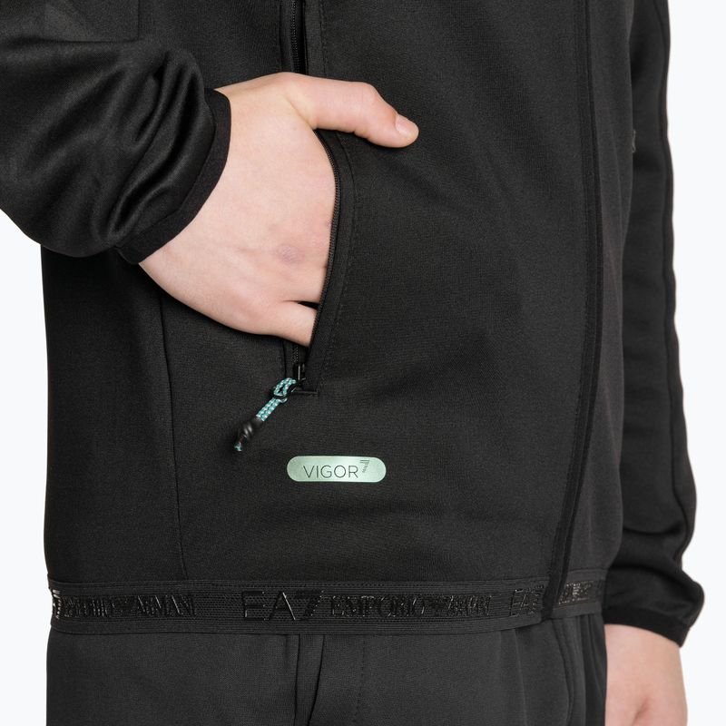 Bluza męska EA7 Emporio Armani Vigor7 Hoodie black 5