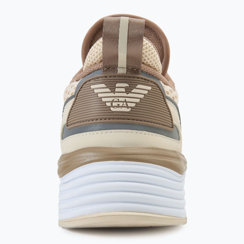 Buty EA7 Emporio Armani Ace Runner Mesh whitecap grey/ portabella 6