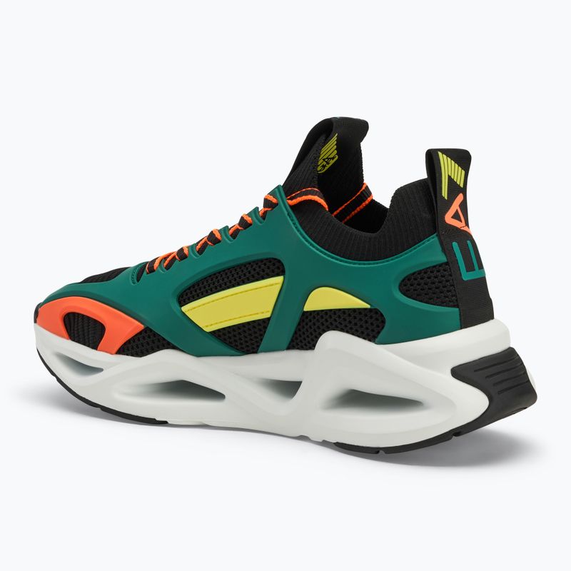 Buty EA7 Emporio Armani Infinity Cage black/ evergreen/ orange fluo 3