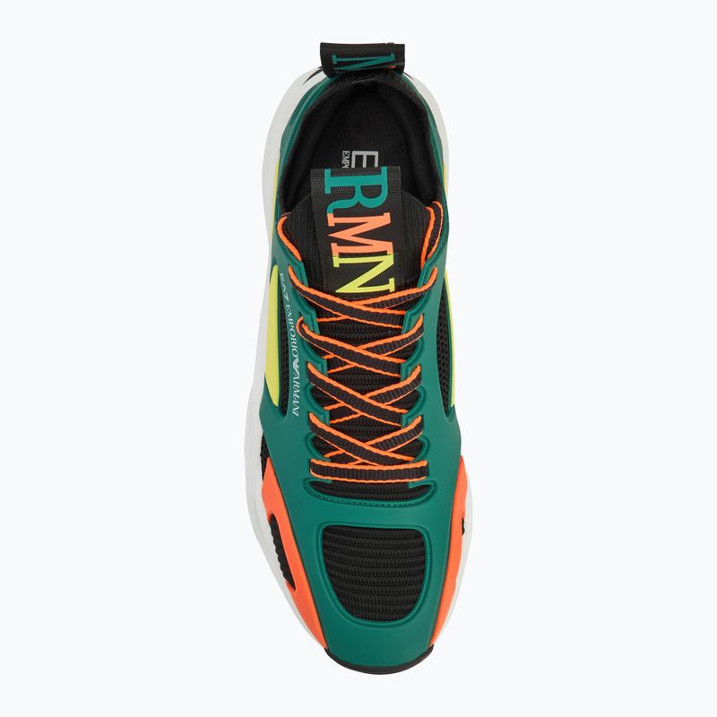 Buty EA7 Emporio Armani Infinity Cage black/ evergreen/ orange fluo 5