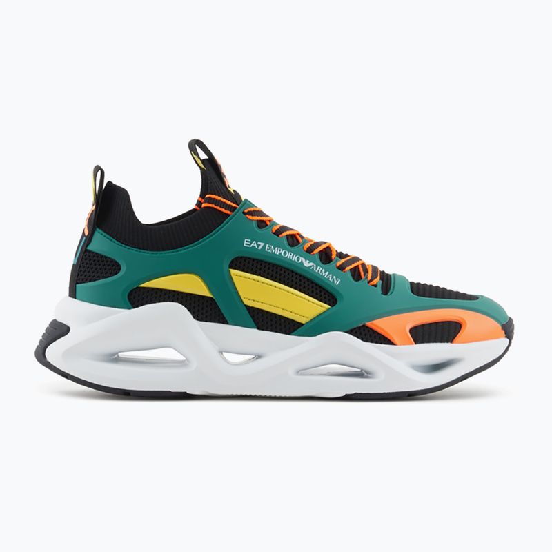 Buty EA7 Emporio Armani Infinity Cage black/ evergreen/ orange fluo 9