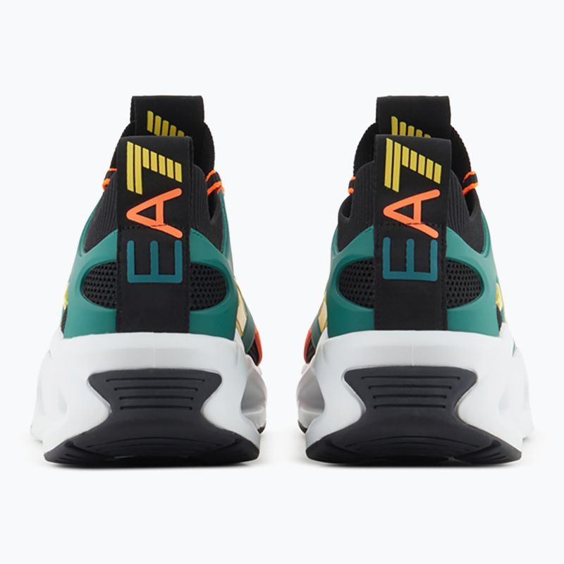 Buty EA7 Emporio Armani Infinity Cage black/ evergreen/ orange fluo 10