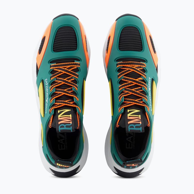 Buty EA7 Emporio Armani Infinity Cage black/ evergreen/ orange fluo 12