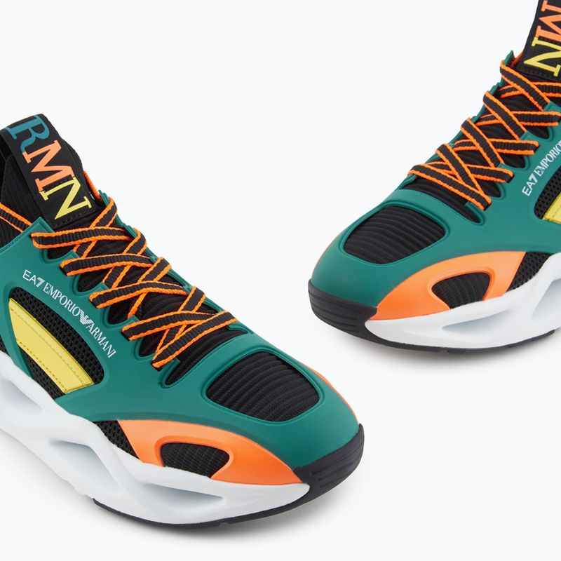 Buty EA7 Emporio Armani Infinity Cage black/ evergreen/ orange fluo 13