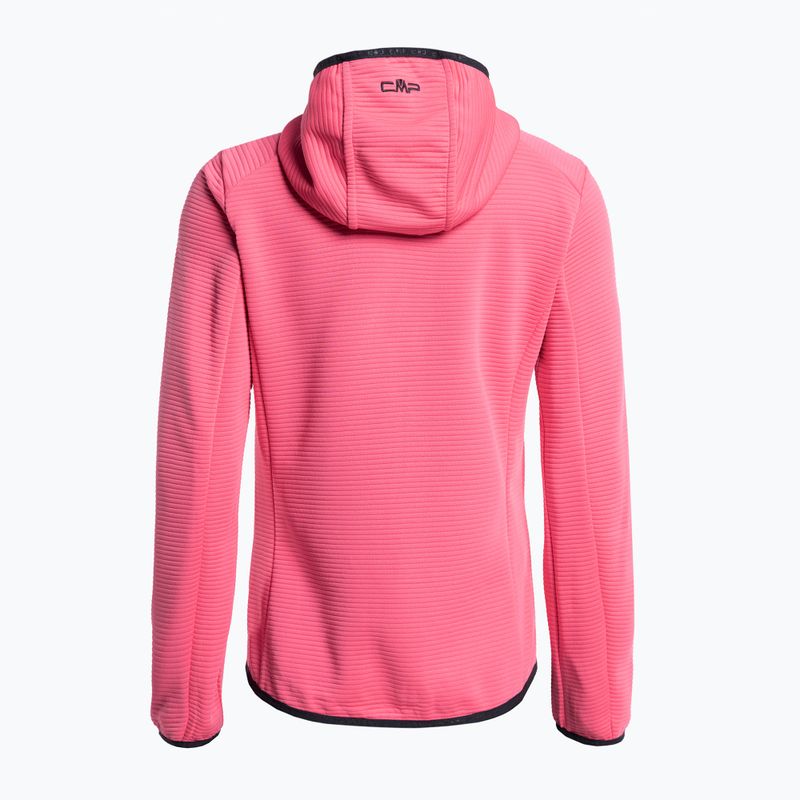 Bluza damska CMP 33E6546 Fix Hood pink fluo 2