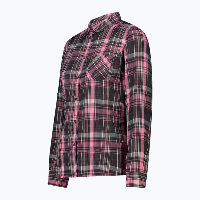 Koszula damska CMP 33S5626 antracite/pink fluo/plum 3