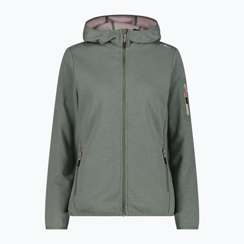Bluza trekkingowa damska CMP 34H6376 Fix Hood salvia/jade