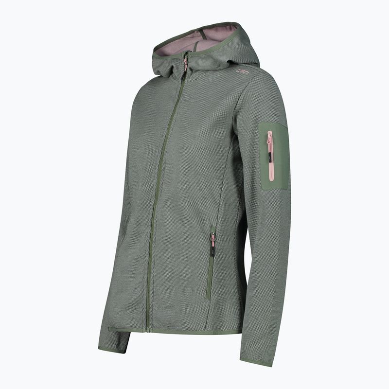 Bluza trekkingowa damska CMP 34H6376 Fix Hood salvia/jade 2