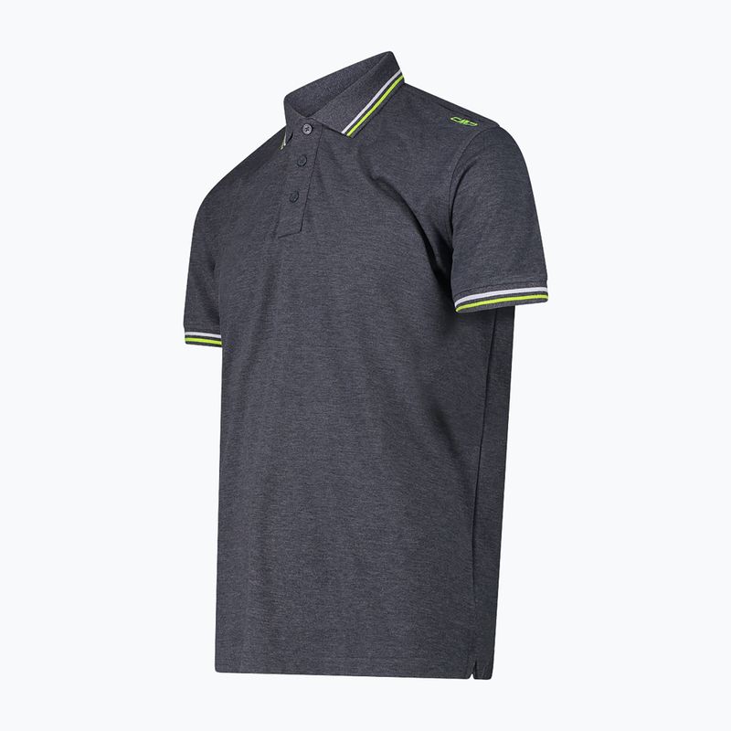 Koszulka polo męska CMP 34D5987 black/blue 3