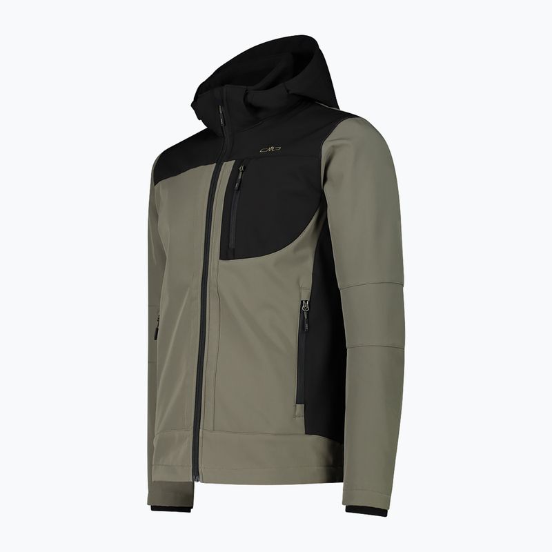 Kurtka softshell męska CMP 3A01787N olive / nero 3