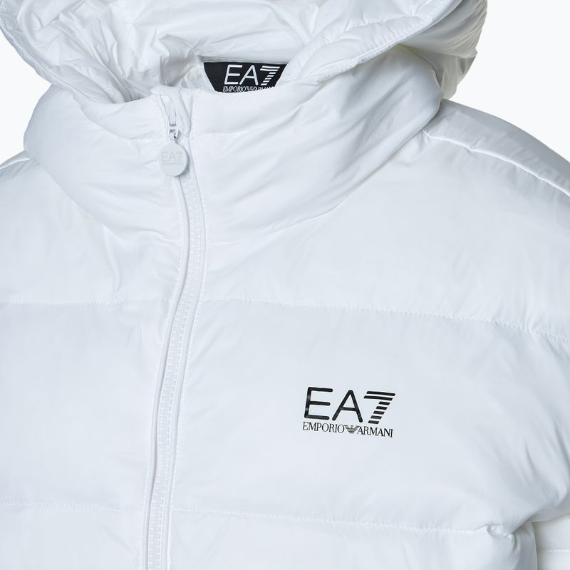Kurtka damska EA7 Emporio Armani Train Shiny ECO Extra Padded Bomberka white 3