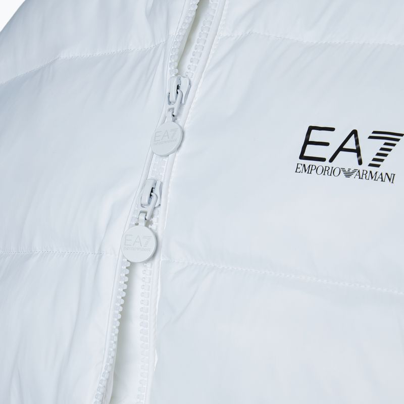 Kurtka damska EA7 Emporio Armani Train Shiny ECO Extra Padded Bomberka white 5