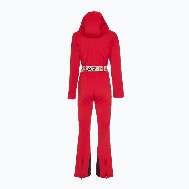 Kombinezon narciarski damski EA7 Emporio Armani Ski Kitzbuhel Softshell salsa 2