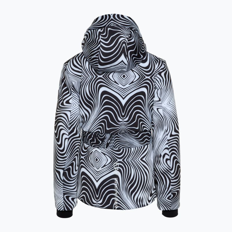 Kurtka narciarska damska EA7 Emporio Armani Ski Kitzbuhel Softshell fancy zebra 2