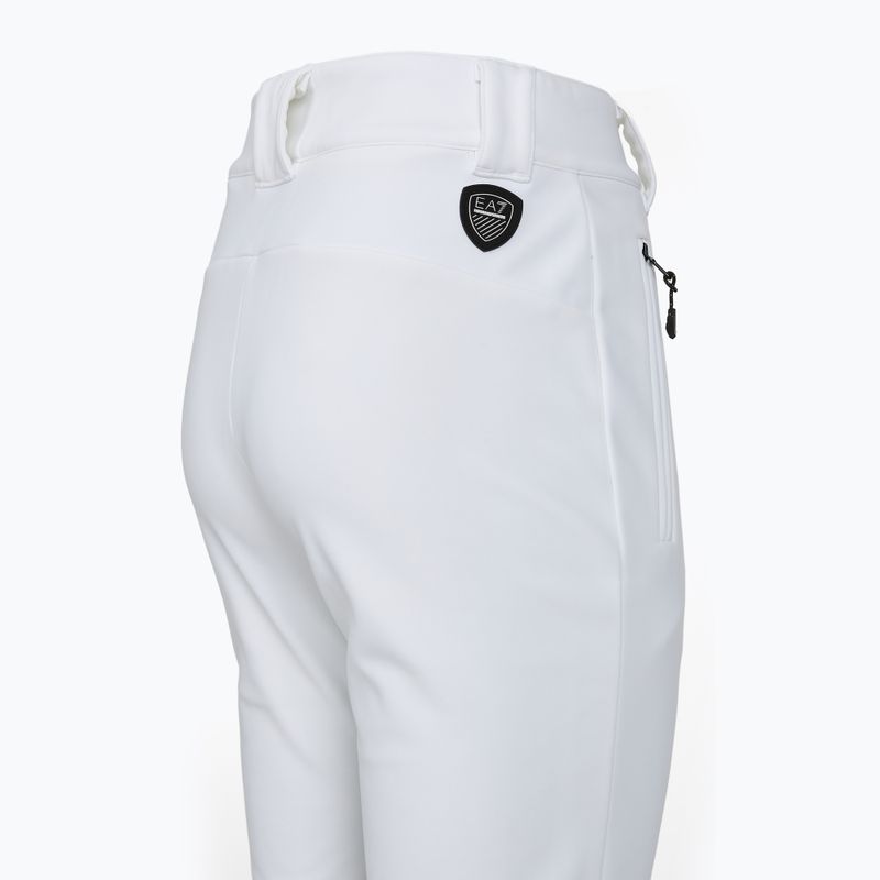 Spodnie narciarskie damskie EA7 Emporio Armani Ski Kitzbuhel High Waisted Softshell white 3