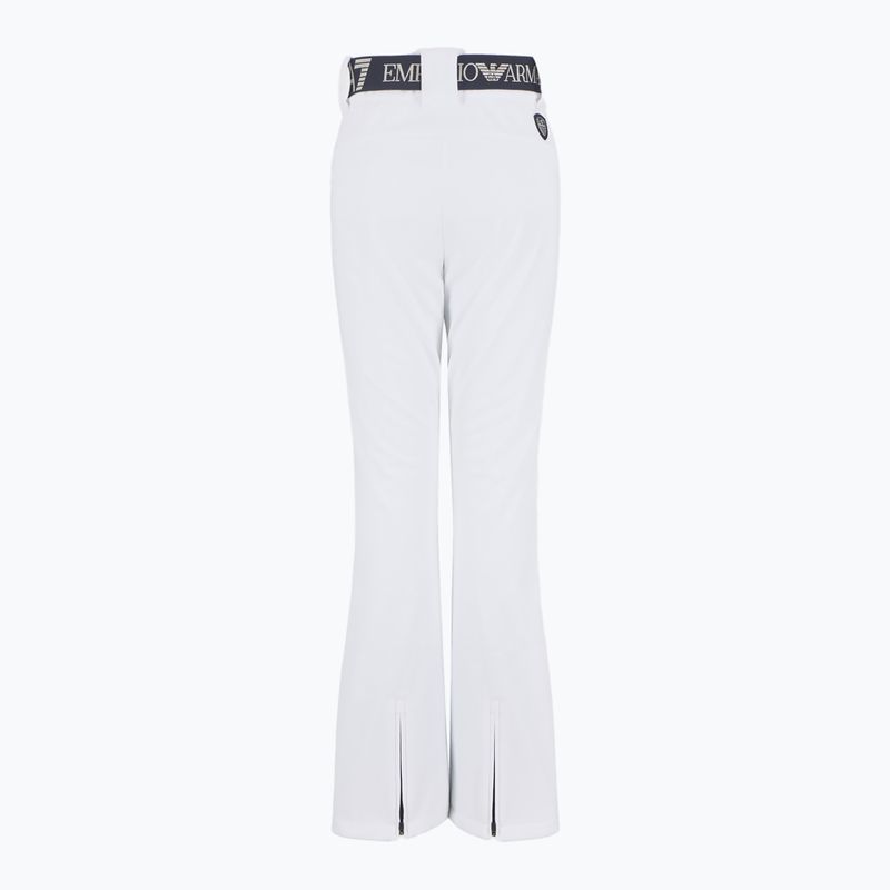 Spodnie narciarskie damskie EA7 Emporio Armani Ski Kitzbuhel High Waisted Softshell white 2