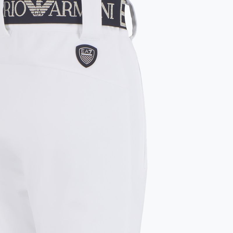 Spodnie narciarskie damskie EA7 Emporio Armani Ski Kitzbuhel High Waisted Softshell white 3